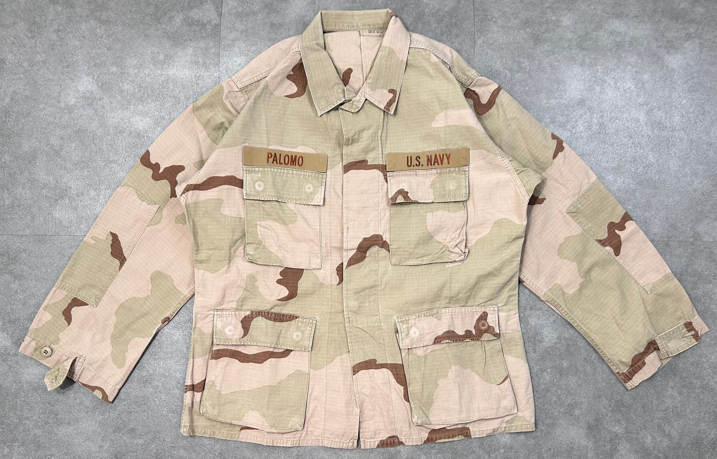 90s "US Navy Bojorquez" 3-Color Desert Combat Jacket