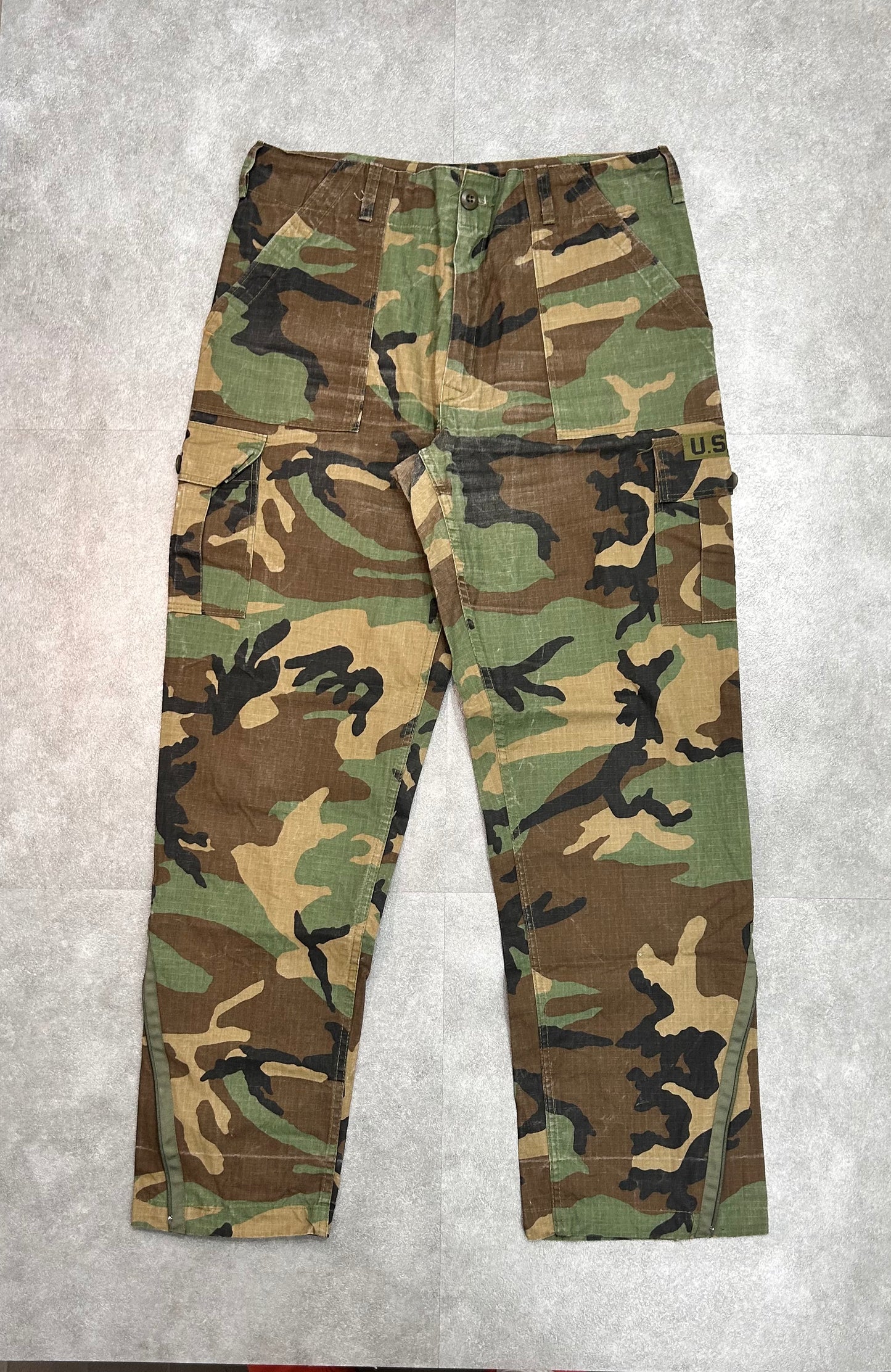 90s "US Army" BDU Woodland Cargo Pants