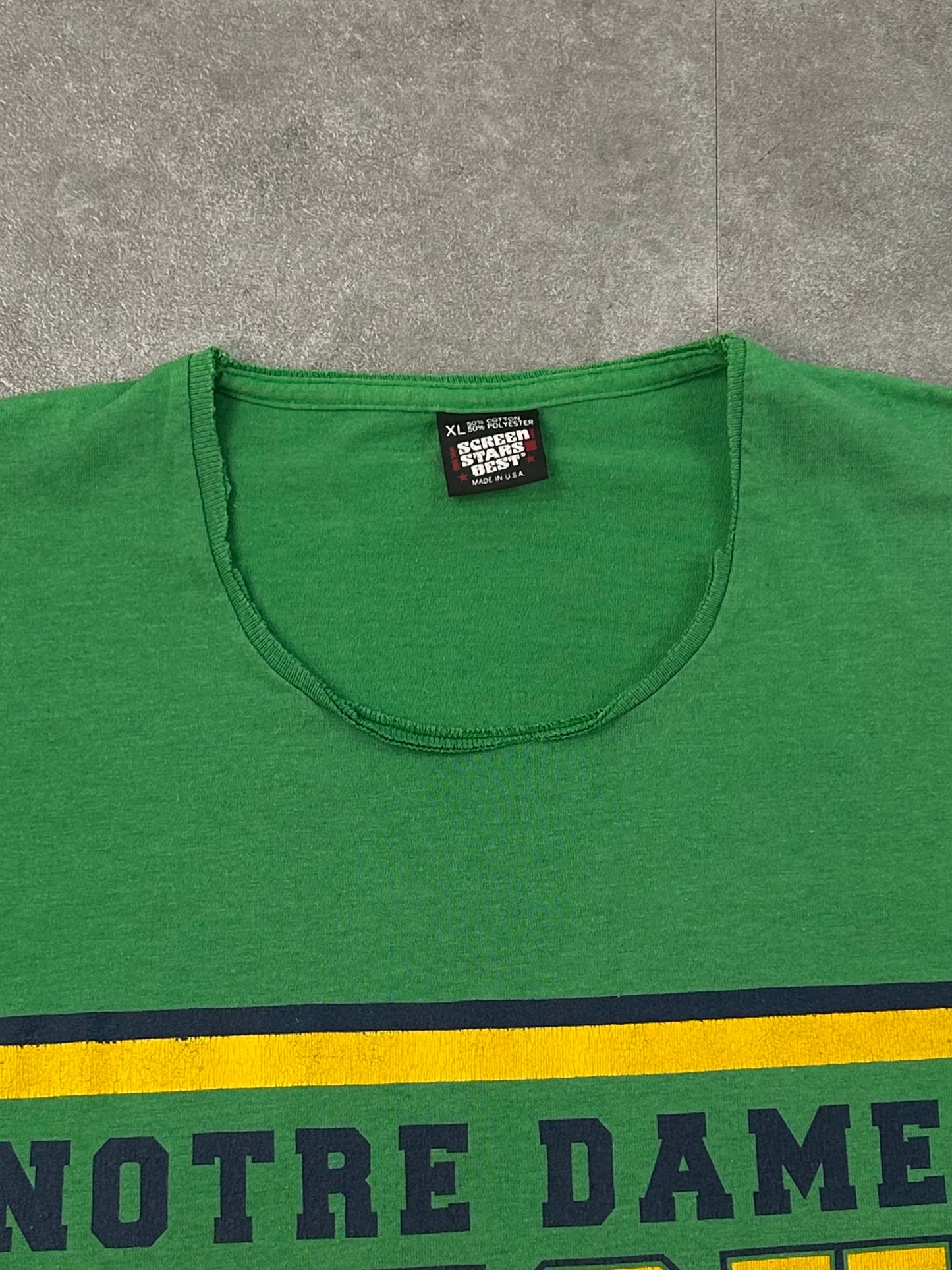1990 "Notre Dame Irish" single stitch