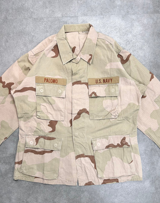 90s "US Navy Bojorquez" 3-Color Desert Combat Jacket